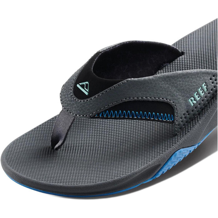 2024 Reef Mens Fanning Sandals CJ2911  - Gunmetal / Ocean